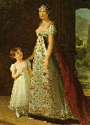 eisabeth Vige-Lebrun Portrait of Caroline Murat with her daughter France oil painting artist